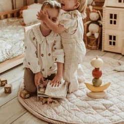 Discount Play&Go Tapis de jeu 2 en 1 Noomad Organic Soft Stripes Brown