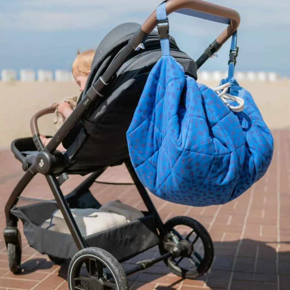 Tapis de jeu 2 en 1 Noomad Organic Soft Puce et Pilou Moulin Roty|Play&Go Outlet