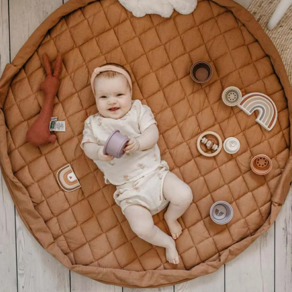 Online Play&Go Tapis de jeu 2 en 1 Noomad Organic Soft Tawny Brown