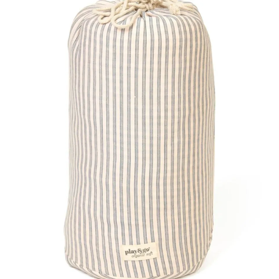 Best Play&Go Tapis de jeu 2 en 1 Noomad Organic Soft Stripes Blue