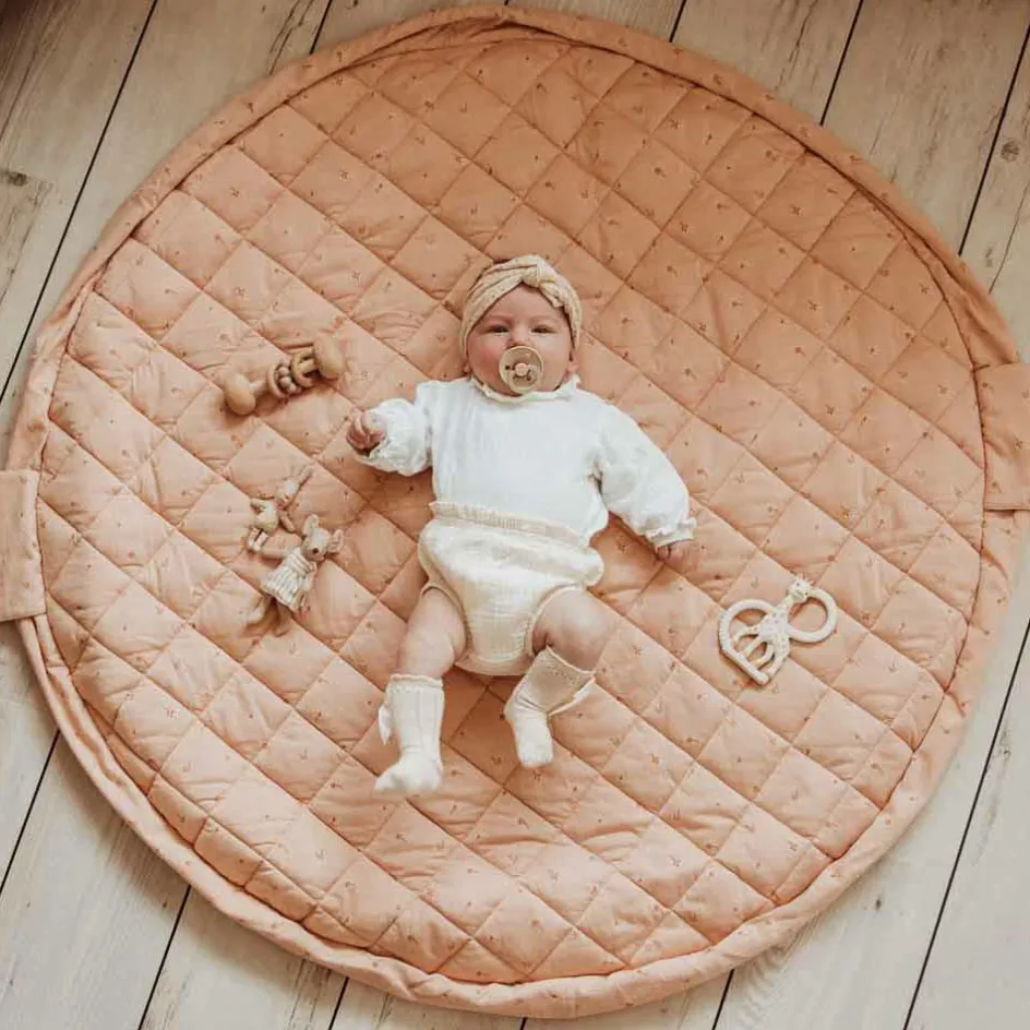 Tapis de jeu 2 en 1 Noomad Organic Soft Fleuri|Play&Go Best