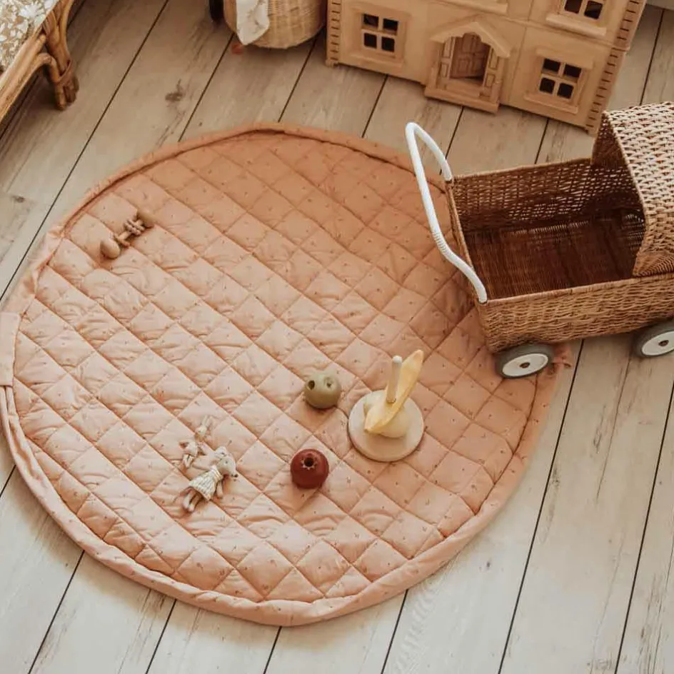 Tapis de jeu 2 en 1 Noomad Organic Soft Fleuri|Play&Go Best