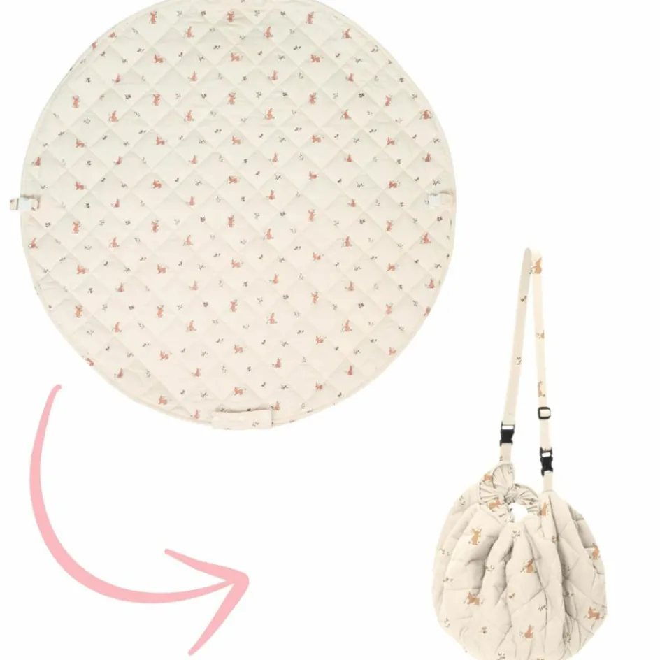 Tapis de jeu 2 en 1 Noomad Organic Soft Rabbit|Play&Go New