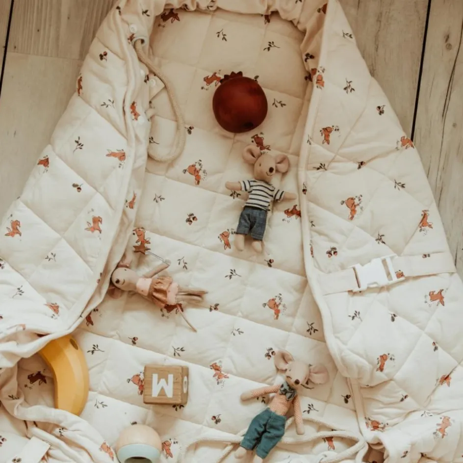 Tapis de jeu 2 en 1 Noomad Organic Soft Rabbit|Play&Go New