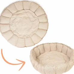 Tapis de jeu 3 en 1 Organic Coco Stripes Blue|Play&Go Outlet