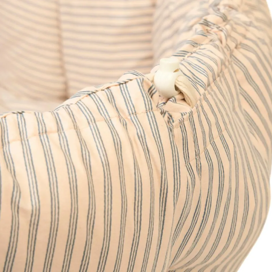 Tapis de jeu 3 en 1 Organic Coco Stripes Blue|Play&Go Outlet