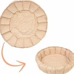 Best Play&Go Tapis de jeu 3 en 1 Organic Coco Stripes Brown