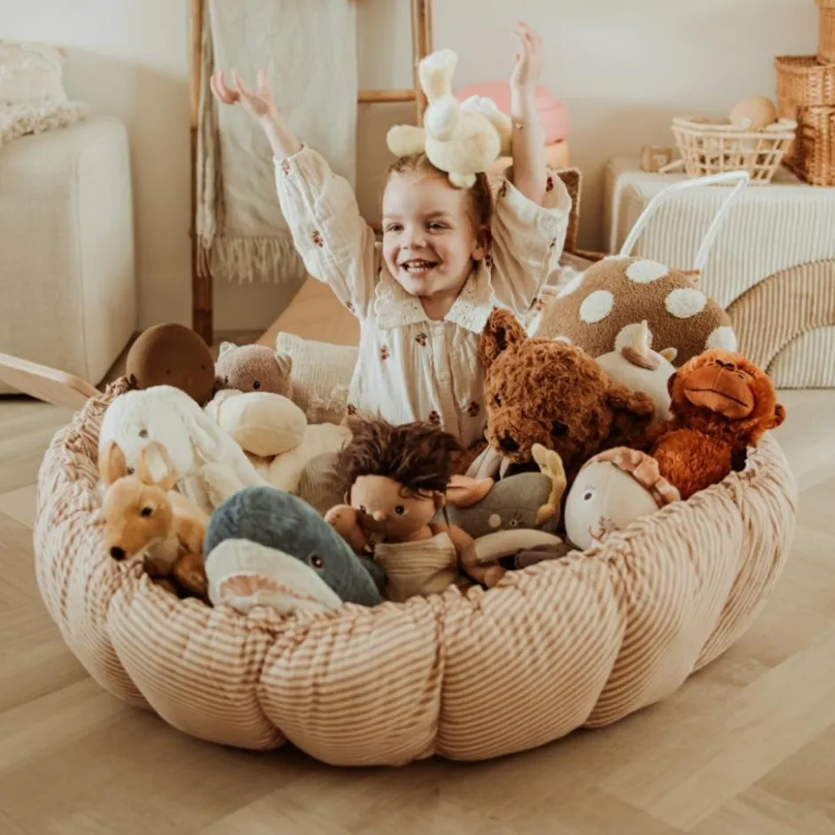 Best Play&Go Tapis de jeu 3 en 1 Organic Coco Stripes Brown