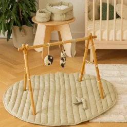 Tapis de jeu bamboo feuille sensorielle (100 cm)|Lorena Canals Online