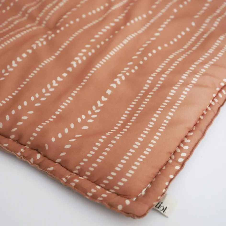 Nattiot Tapis de jeu carré Nepo Terracotta (100 x 100 cm)