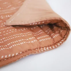 Nattiot Tapis de jeu carré Nepo Terracotta (100 x 100 cm)