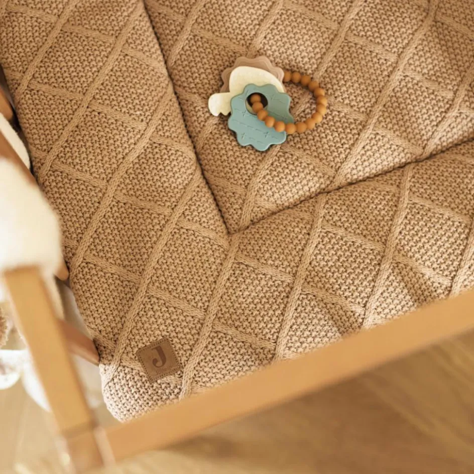 Tapis de jeu Check Knit Biscuit (75 x 95 cm)|Jollein Outlet