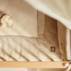 Jollein Tapis de jeu Cloudy Rib Oatmeal (100 x 100 cm)