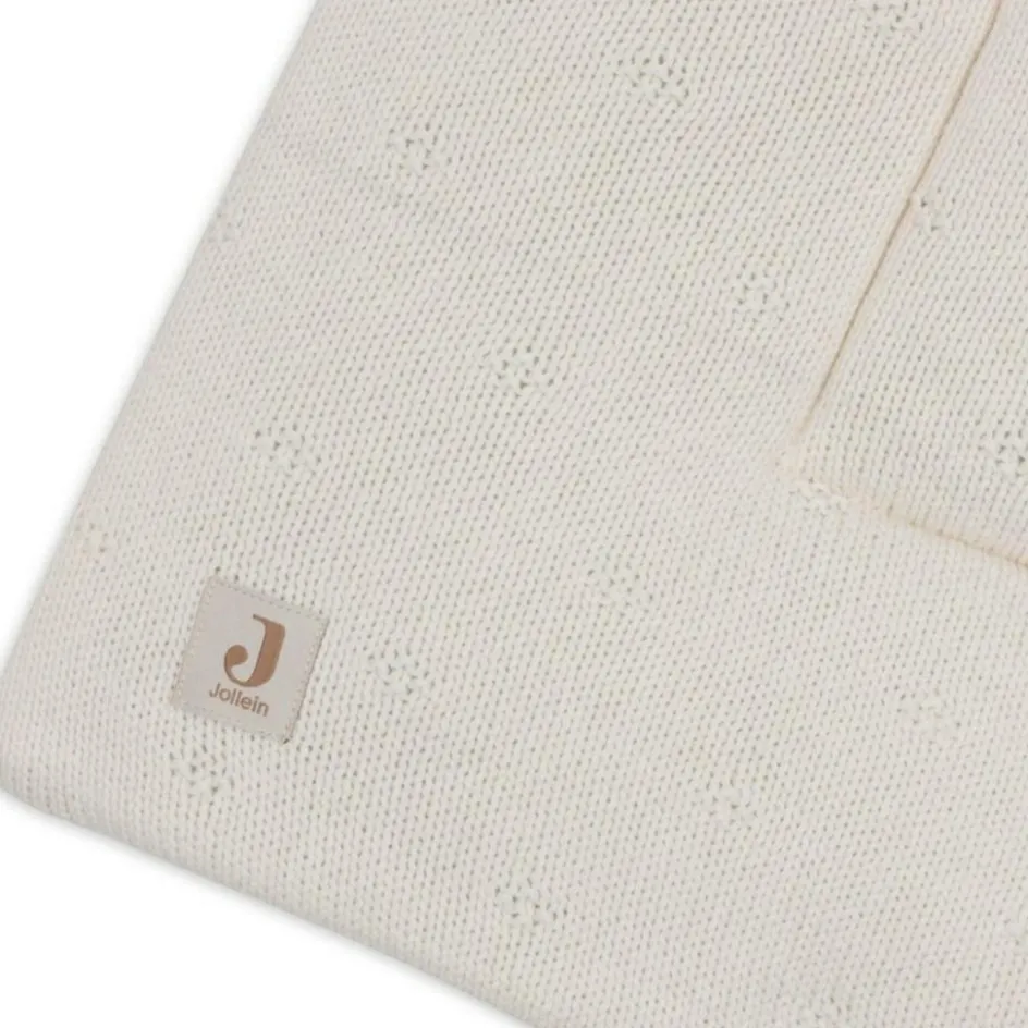 Jollein Tapis de jeu Cosy Knit Ivory (75 x 95 cm)