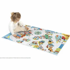 New Janod Tapis de jeu Cross Roads Tapis Ville (120 x 78 cm)