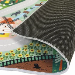 New Janod Tapis de jeu Cross Roads Campagne (120 x 78 cm)