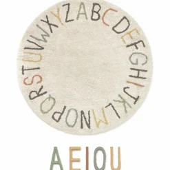 Tapis de jeu lavable ABC couleur et lettres|Lorena Canals Discount