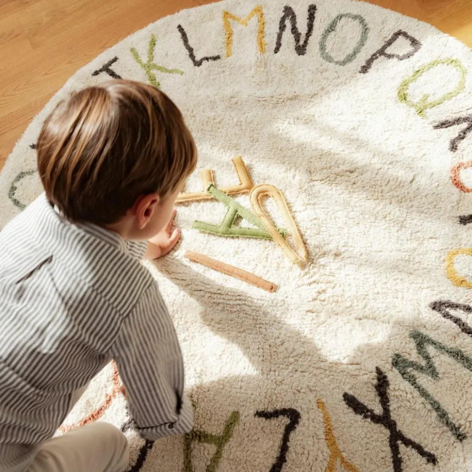 Tapis de jeu lavable ABC couleur et lettres|Lorena Canals Discount