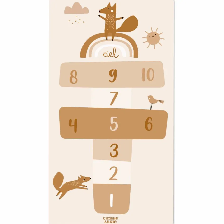 Tapis de jeu Marelle Edgar le renard|Charlie et Suzie Discount