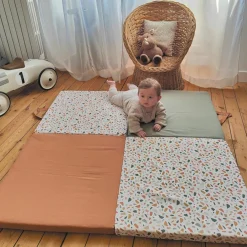 Tapis de jeu pliable Terrazzo (120 x 120 cm)|Candide