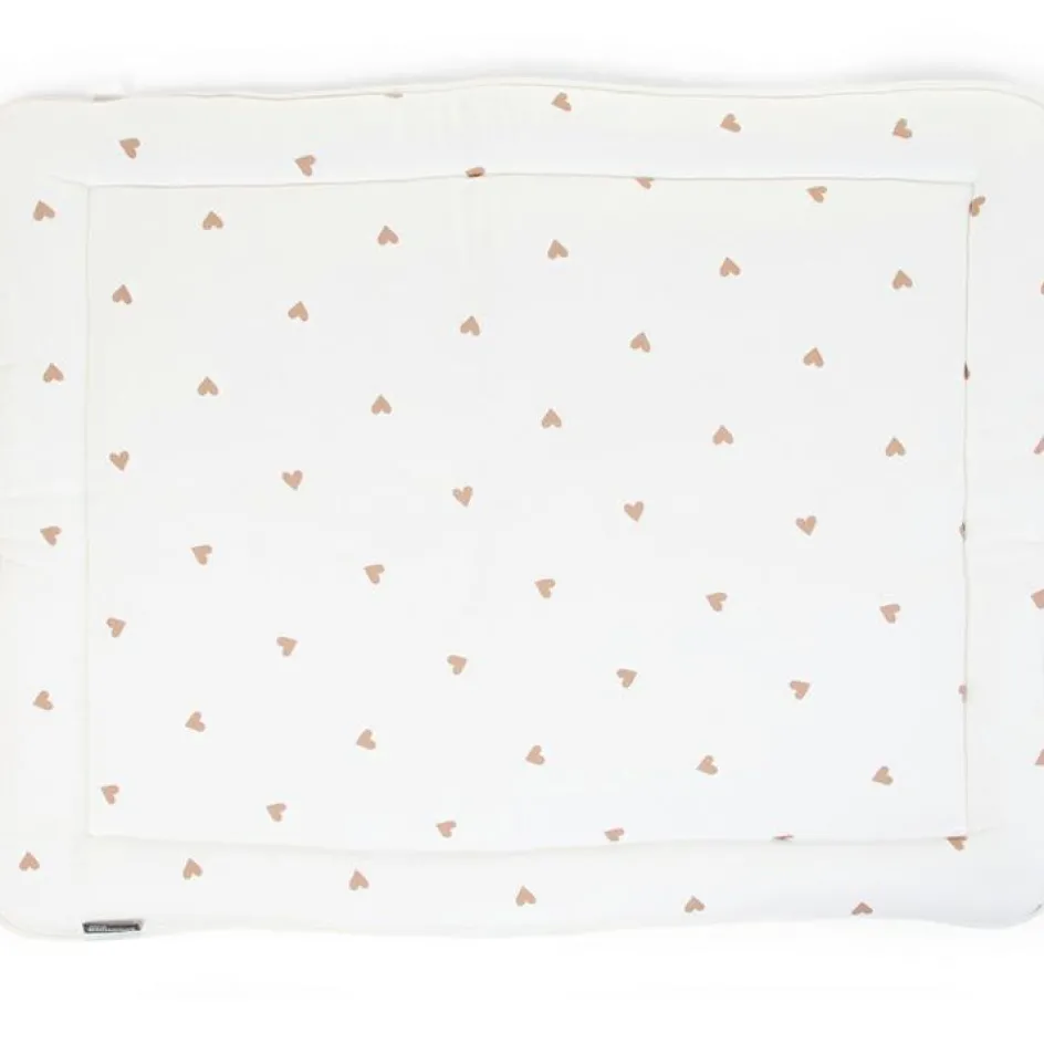 Tapis de parc Jersey coeurs dorés (75 x 95 cm)|Childhome Online