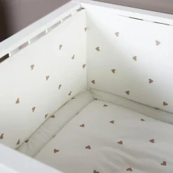 Tapis de parc Jersey coeurs dorés (75 x 95 cm)|Childhome Online