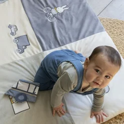 Tapis de parc Miffy fluffy bleu (80 x 100 cm)|Pioupiou et Merveilles Discount