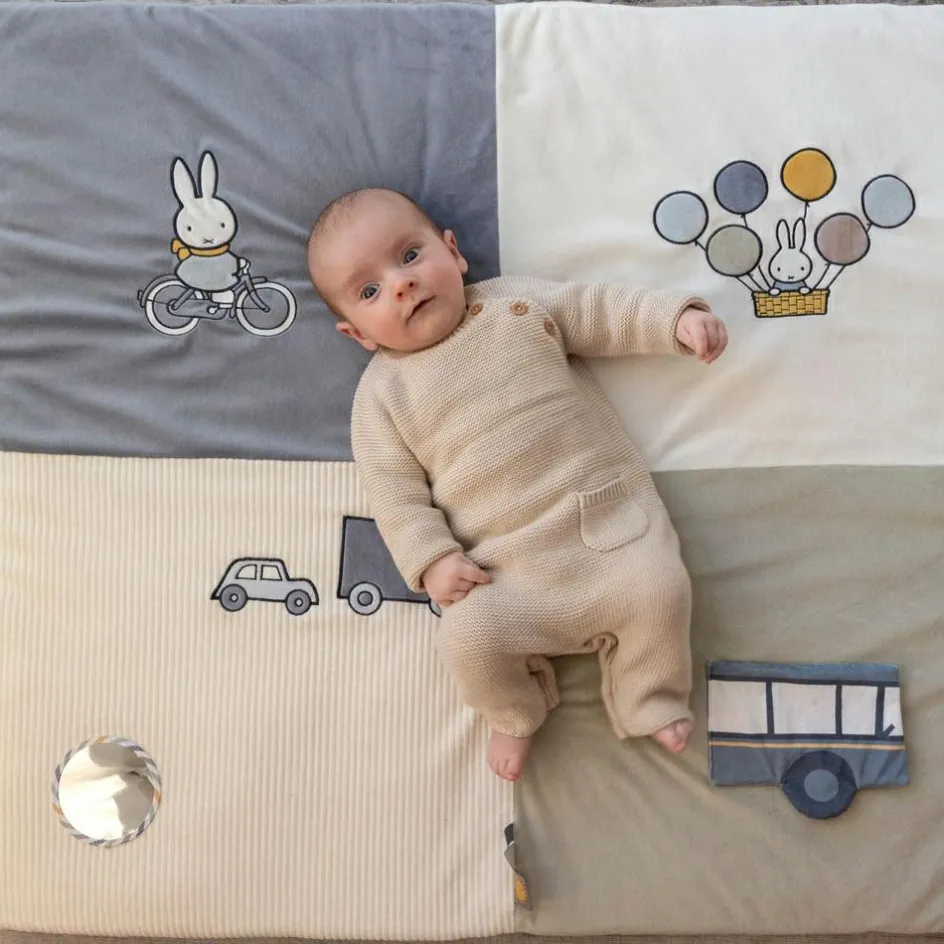 Tapis de parc Miffy fluffy bleu (80 x 100 cm)|Pioupiou et Merveilles Discount