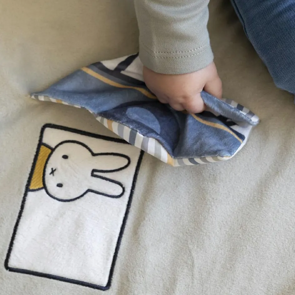 Tapis de parc Miffy fluffy bleu (80 x 100 cm)|Pioupiou et Merveilles Discount