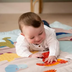 Tapis de parc réversible Les Amis Dinos|Little Big Friends