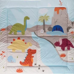 Tapis de parc réversible Les Amis Dinos|Little Big Friends