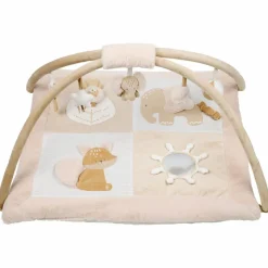 Tapis d'éveil avec arches Ernest, Flo et Oli (80 x 80 cm)|Nattou Discount