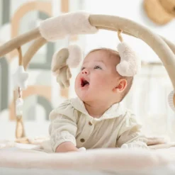 Tapis d'éveil avec arches Ernest, Flo et Oli (80 x 80 cm)|Nattou Discount