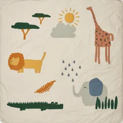 Tapis d'éveil Glenn Safari Sandy Mix (110 x 110 cm)|Liewood Online