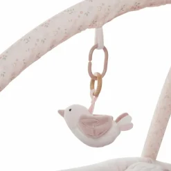 Tapis d'éveil ouatiné soft boa avec arche de jeux rose|Combelle Hot