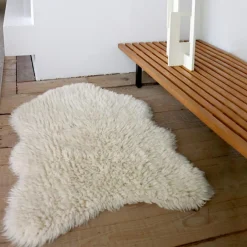 Clearance Lorena Canals Tapis en laine Woolly Sheep blanc (110 x 75 cm)