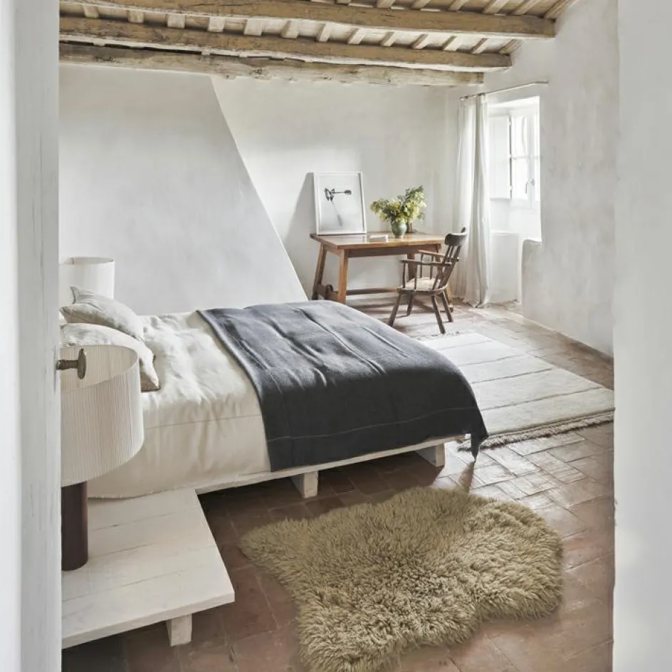 Tapis en laine Woolly Sheep beige (110 x 75 cm)|Lorena Canals Hot