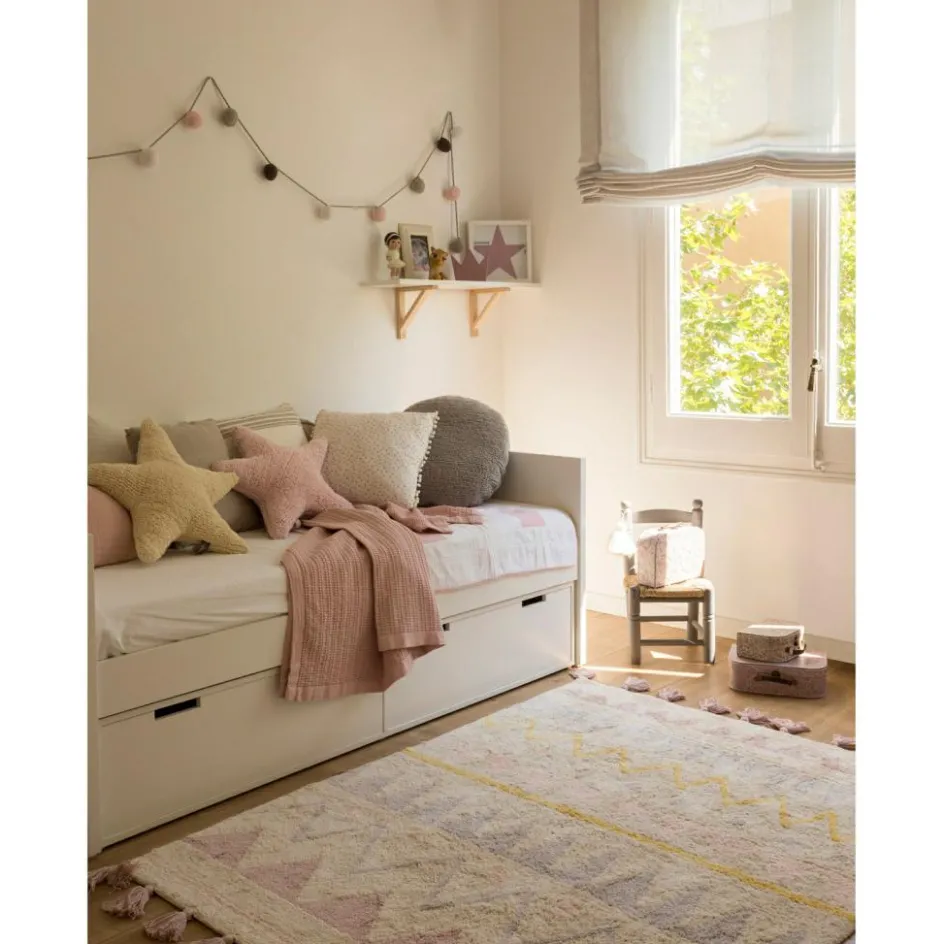 Hot Lorena Canals Tapis lavable azteca naturel vintage nude (120 x 160 cm)