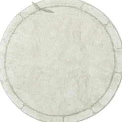 Lorena Canals Tapis lavable bamboo leaf (120 x 120 cm)