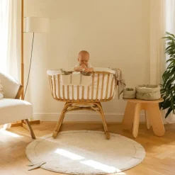 Lorena Canals Tapis lavable bamboo leaf (120 x 120 cm)