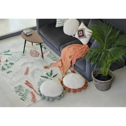 Tapis lavable Botanic Plants sur fond écru (140 x 200 cm)|Lorena Canals Clearance