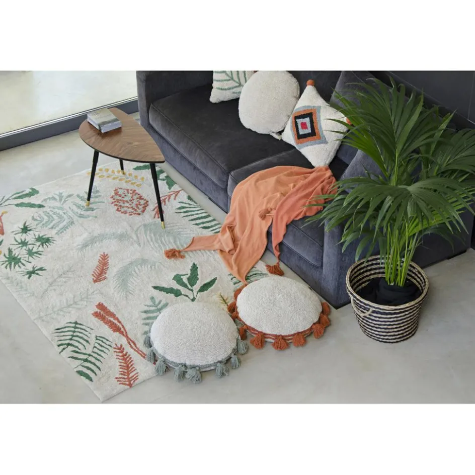 Tapis lavable Botanic Plants sur fond écru (140 x 200 cm)|Lorena Canals Clearance