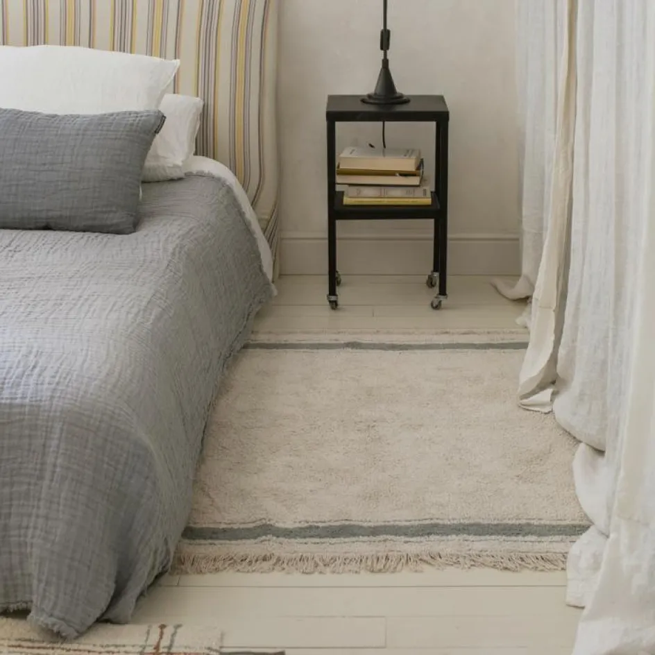 Tapis lavable Gastronome bleu vintage (90 x 130 cm)|Lorena Canals