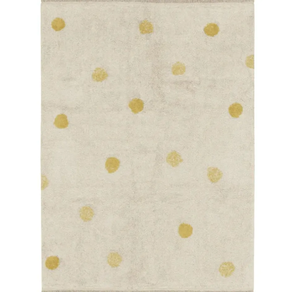 Tapis lavable Hippy Dots natural miel (120 x 160 cm)|Lorena Canals New