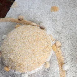 Tapis lavable Hippy Dots natural miel (120 x 160 cm)|Lorena Canals New