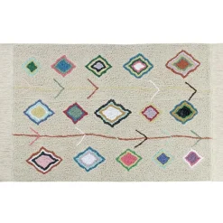 Tapis lavable Kaarol sur fond écru (140 x 200 cm)|Lorena Canals Hot