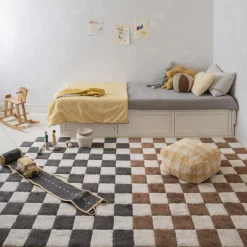 Tapis lavable Kitchen Tiles gris foncé (120 x 160 cm)|Lorena Canals Online