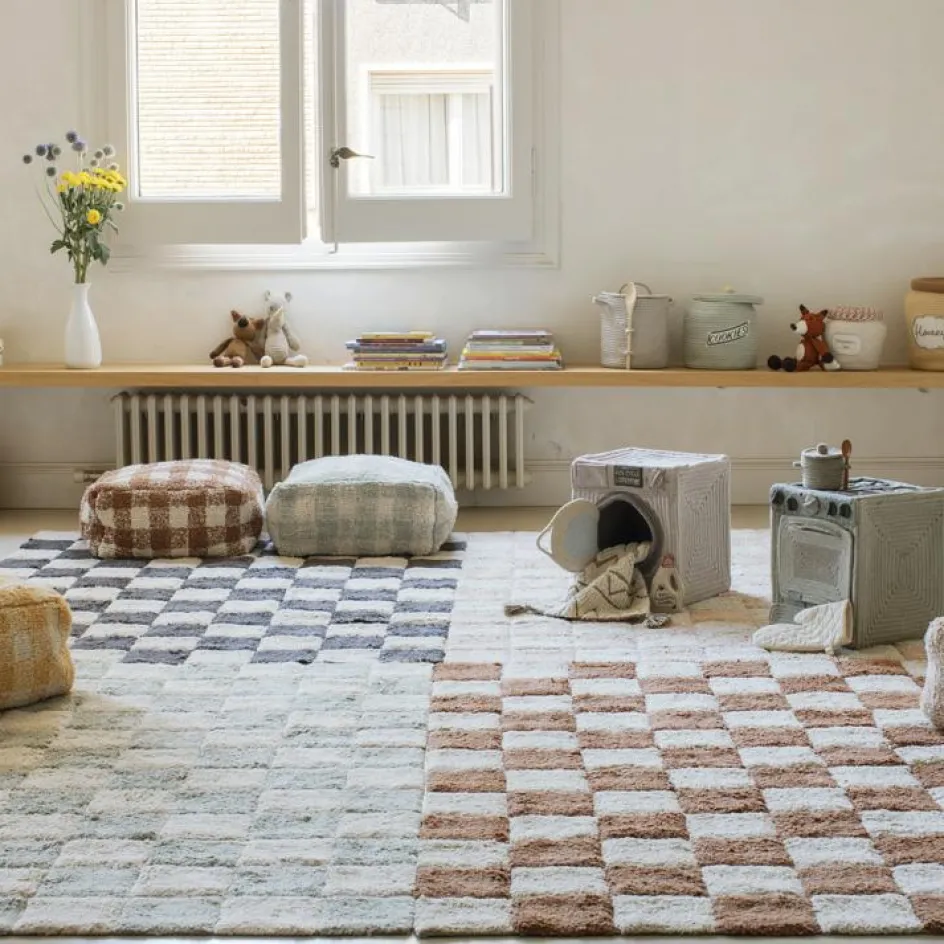 Tapis lavable Kitchen Tiles gris foncé (120 x 160 cm)|Lorena Canals Online