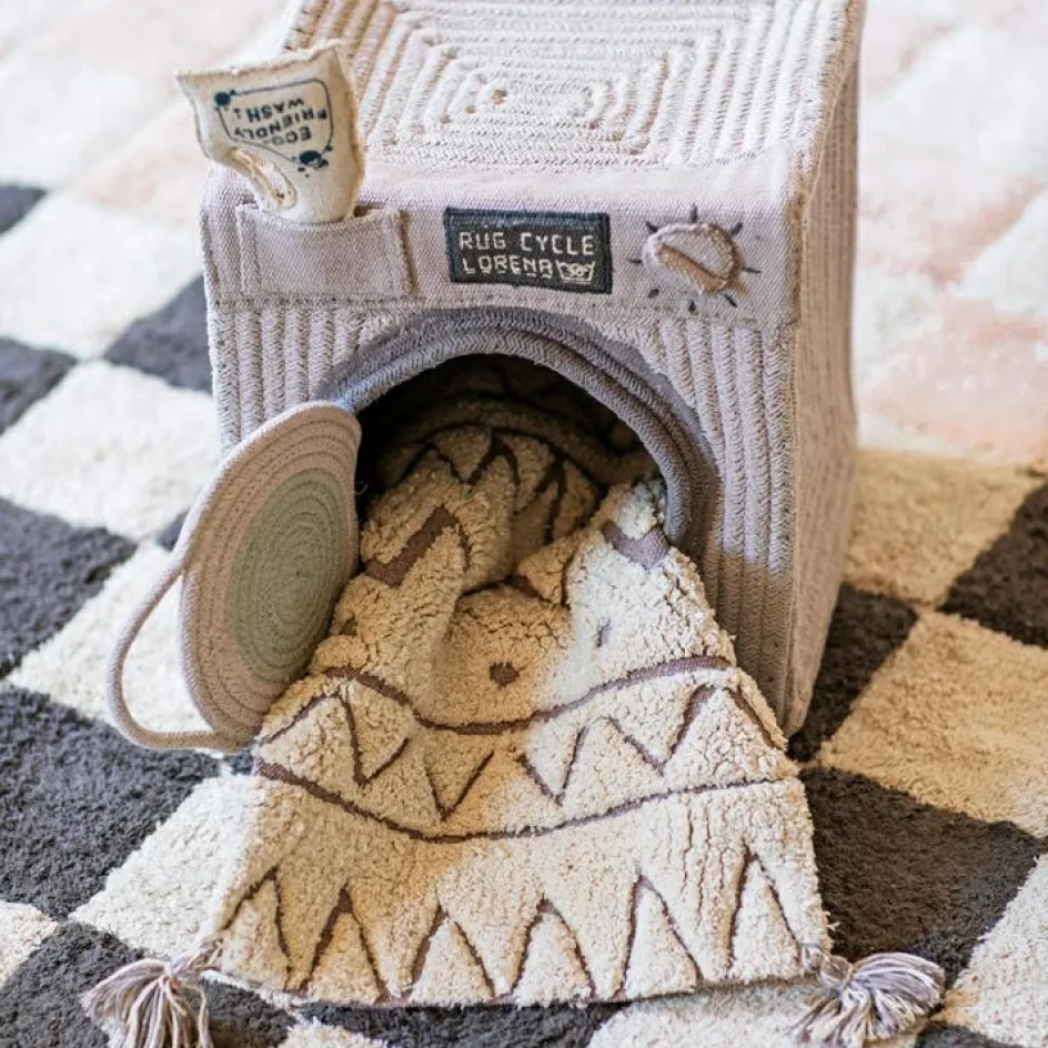 Tapis lavable Kitchen Tiles gris foncé (120 x 160 cm)|Lorena Canals Online