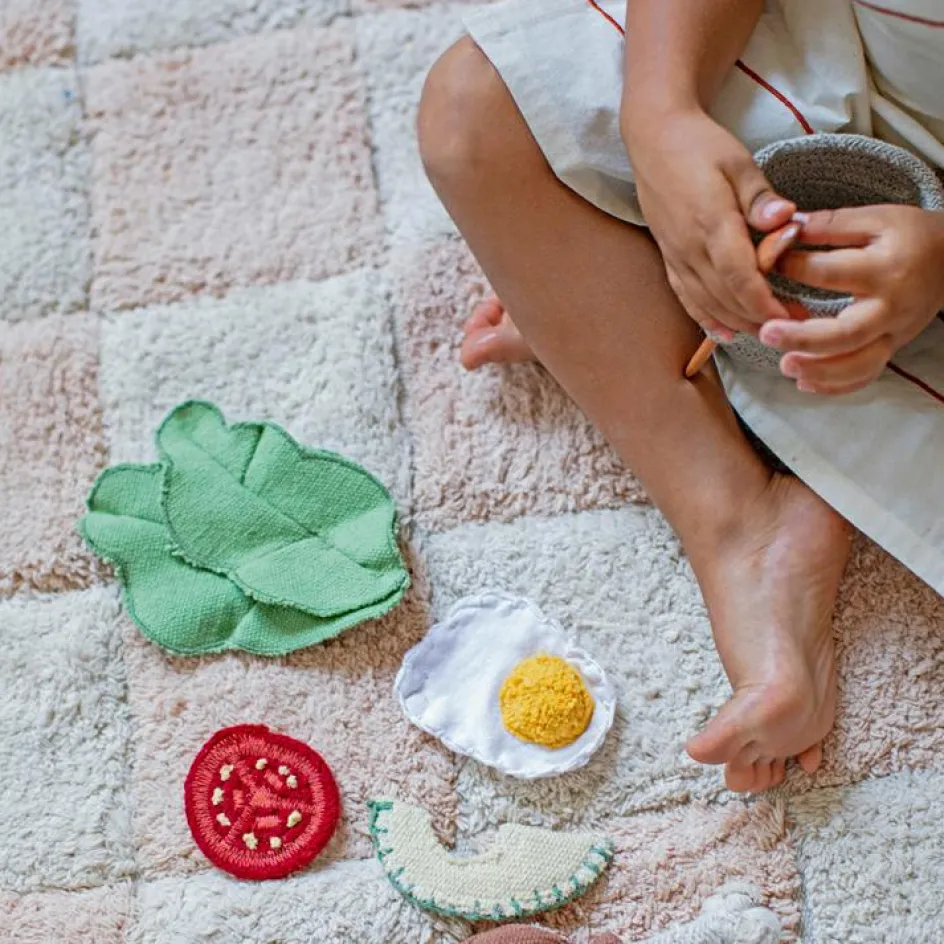 Tapis lavable Kitchen Tiles rose (120 x 160 cm)|Lorena Canals